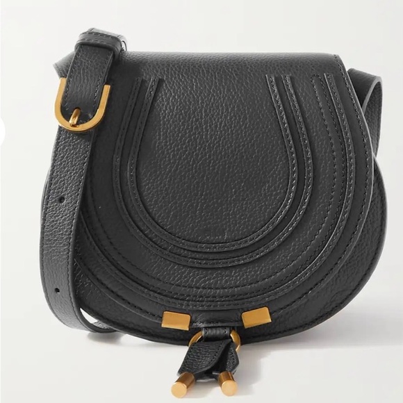 Chloe Handbags - Chloe Marcie mini textured-leather shoulder bag